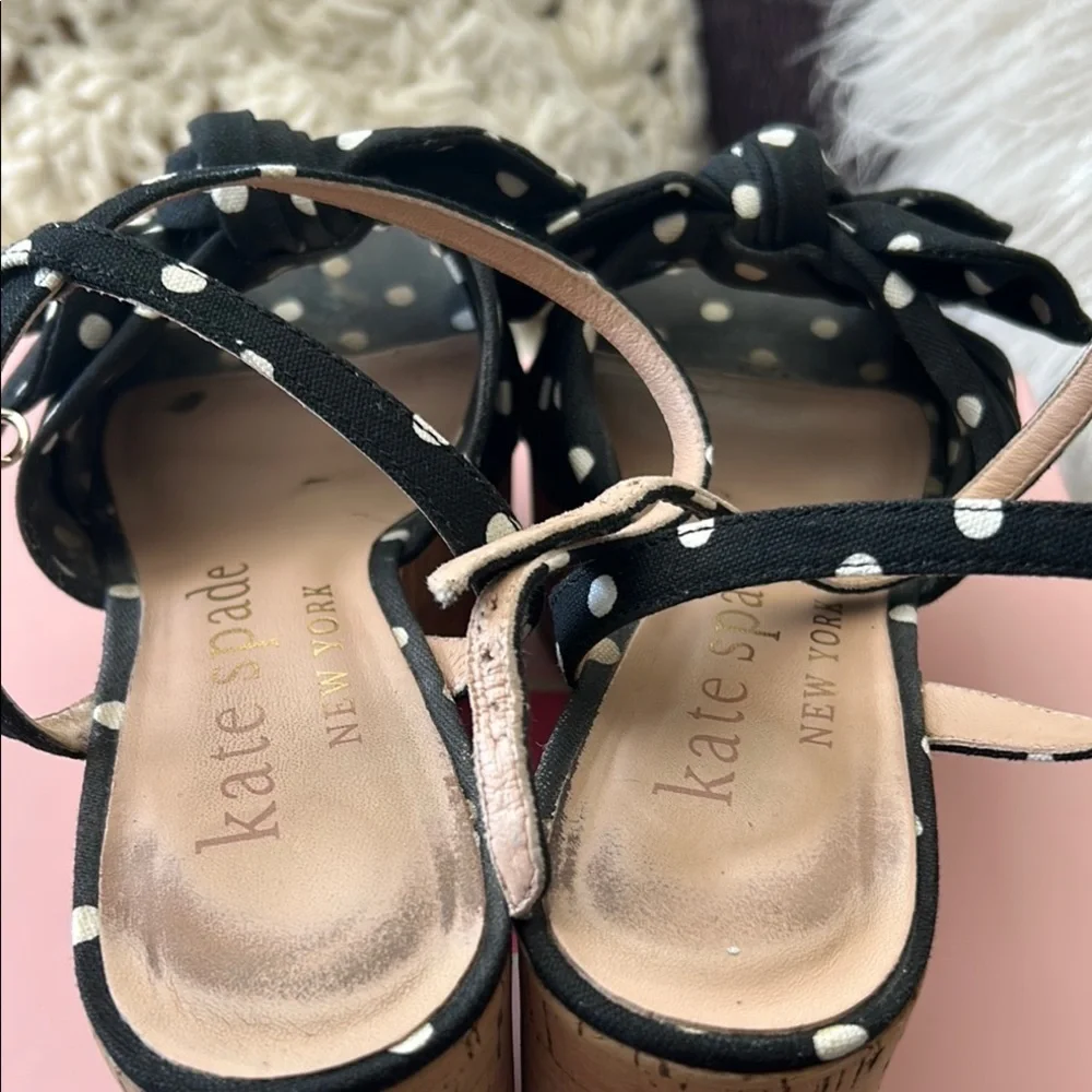Kate Spade Black and White Platform Shoes